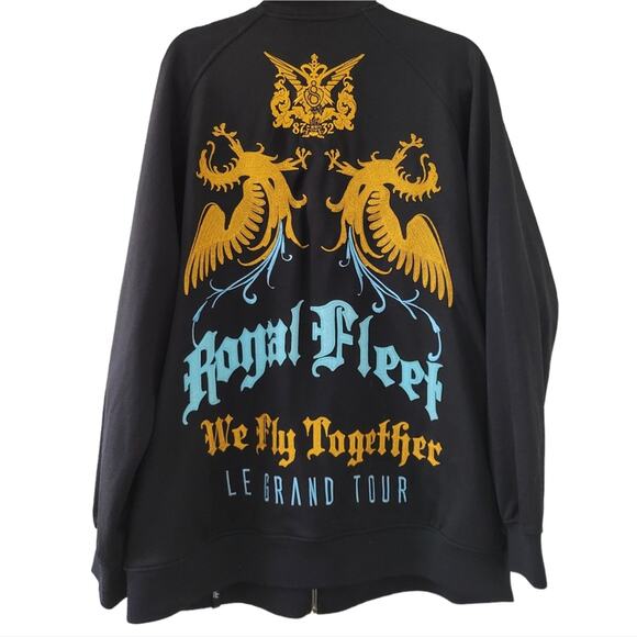 Eight 732 Royal Fleet We Fly Together Le Grand Tour Jacket 2XL Dragon Embroidery - Picture 1 of 6